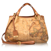 Alviero Martini - Hand Bag Gold Rings Natural